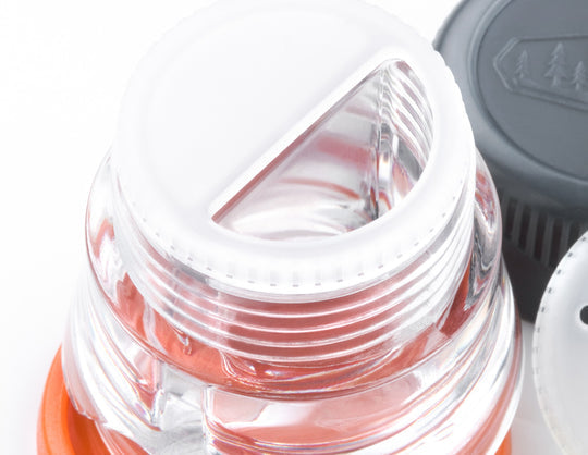 Universal spicers with removable labels and adjustable screens for different spices.