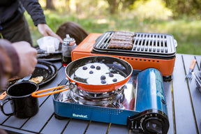 camp stove with jetboil pan