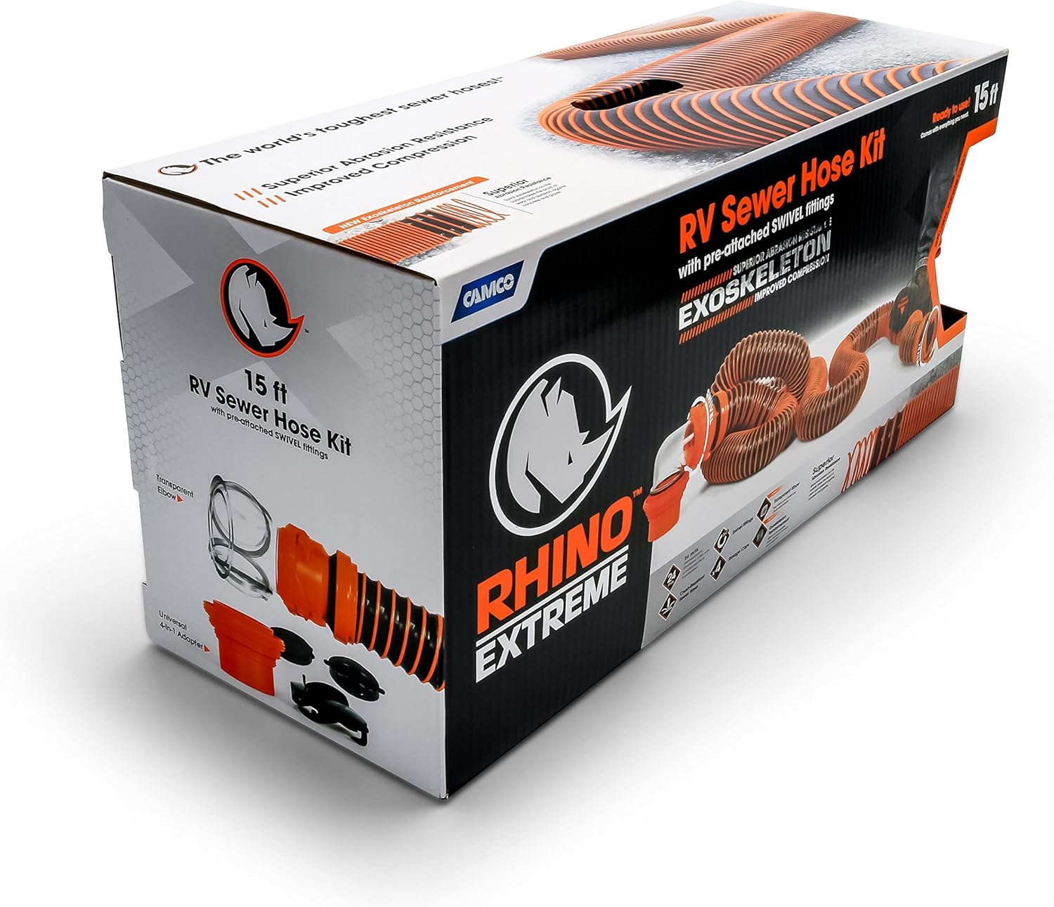 Abrasion-resistant hose with superior protection against leaks and pinholes.