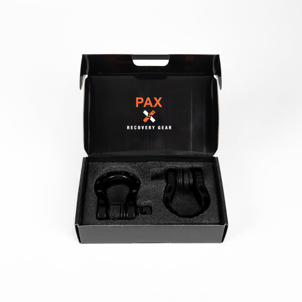 RotopaX recovery kit with soft shackles, tree saver strap and snatch block