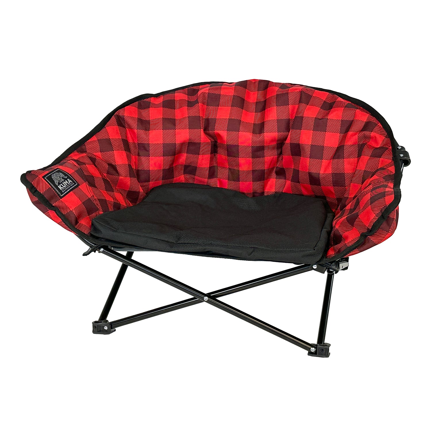 Kuma Little Lazy Bear Dog Chair Sierra Black durable polyester dog seat