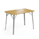 Dometic GO Compact Camp Table - Bamboo Table with Adjustable Height