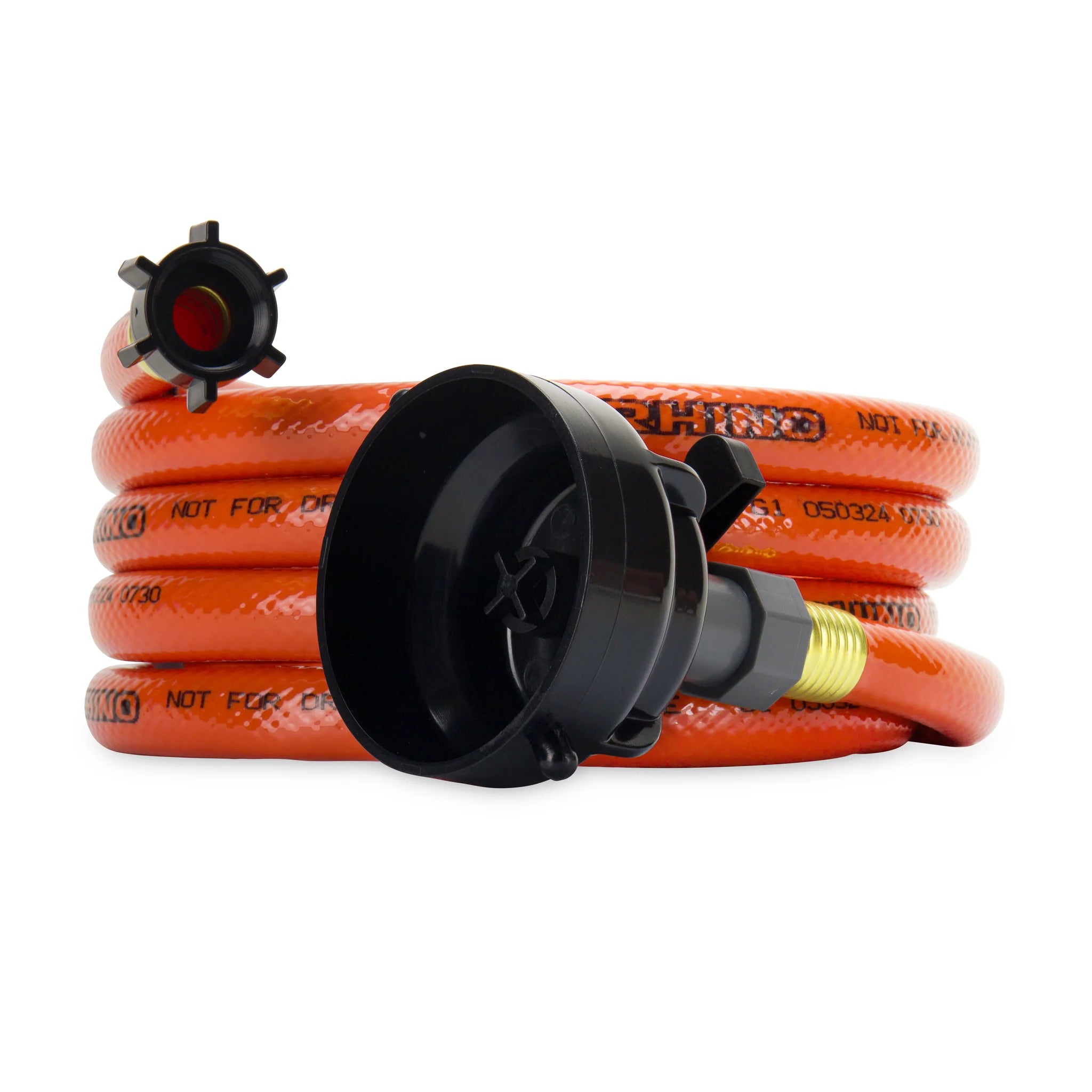 Camco RhinoFlex 22999 RV sewer hose rinser kit with 10 ft hose and rinser cap