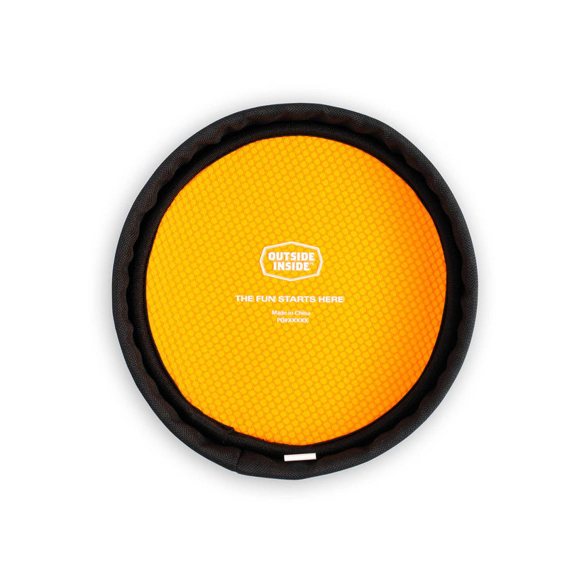 Side profile of GSI Outdoors Mini Neo Flyer compact outdoor throwing disc.