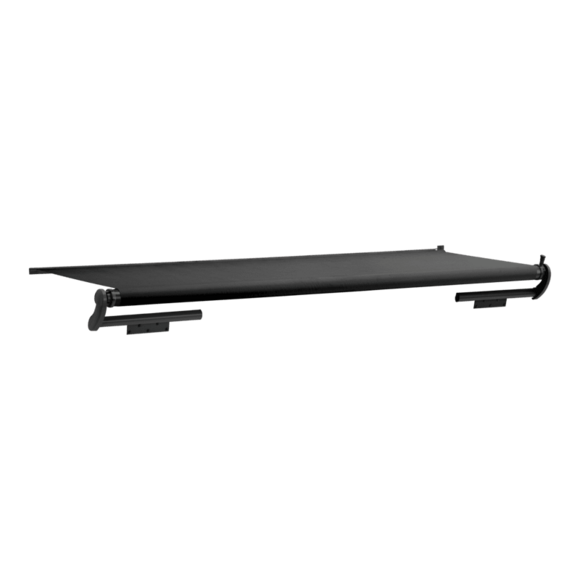 Dometic Deluxe SlideTopper with Rail (98001) - 90" Black Double-Sided Vinyl Fabric