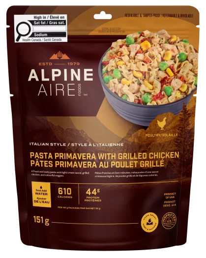 AlpineAire Rustic Three Cheese Sausage Lasagna freeze-dried camping meal