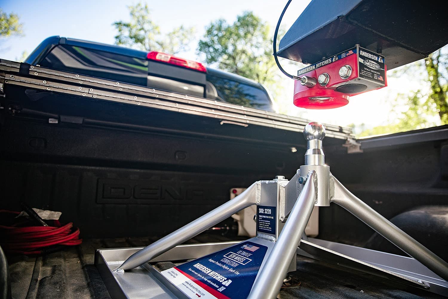Andersen Hitches Aluminum Ultimate 5th Wheel Connection - Ultimate Connection Gooseneck Mount - ONE Person Install or Removal in Less Than 5 Minutes! AND3220