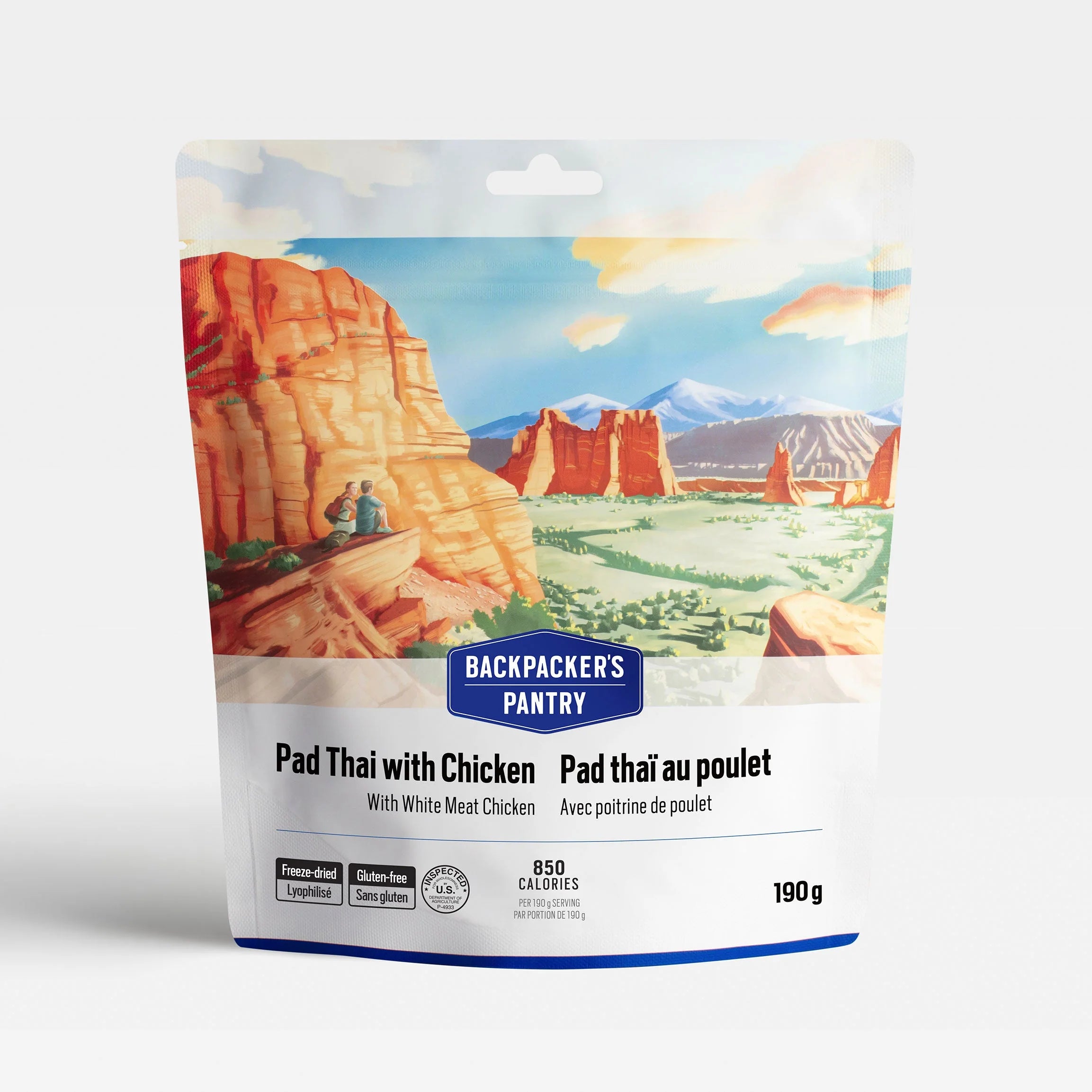Pad Thai with Chicken freeze-dried camping meal pouch