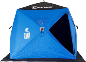 CLAM C-560 Lightweight Portable Pop Up Ice Fishing Angler Thermal Hub Shelter Tent 114477