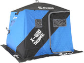 CLAM Portable X-400 4 Person Pop Up Ice Fishing Thermal Hub Shelter Tent-117479