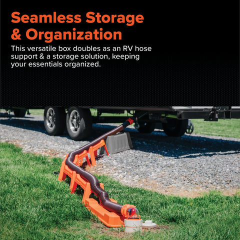 Camco Rhino Ultimate sewer kit with dual-function storage case