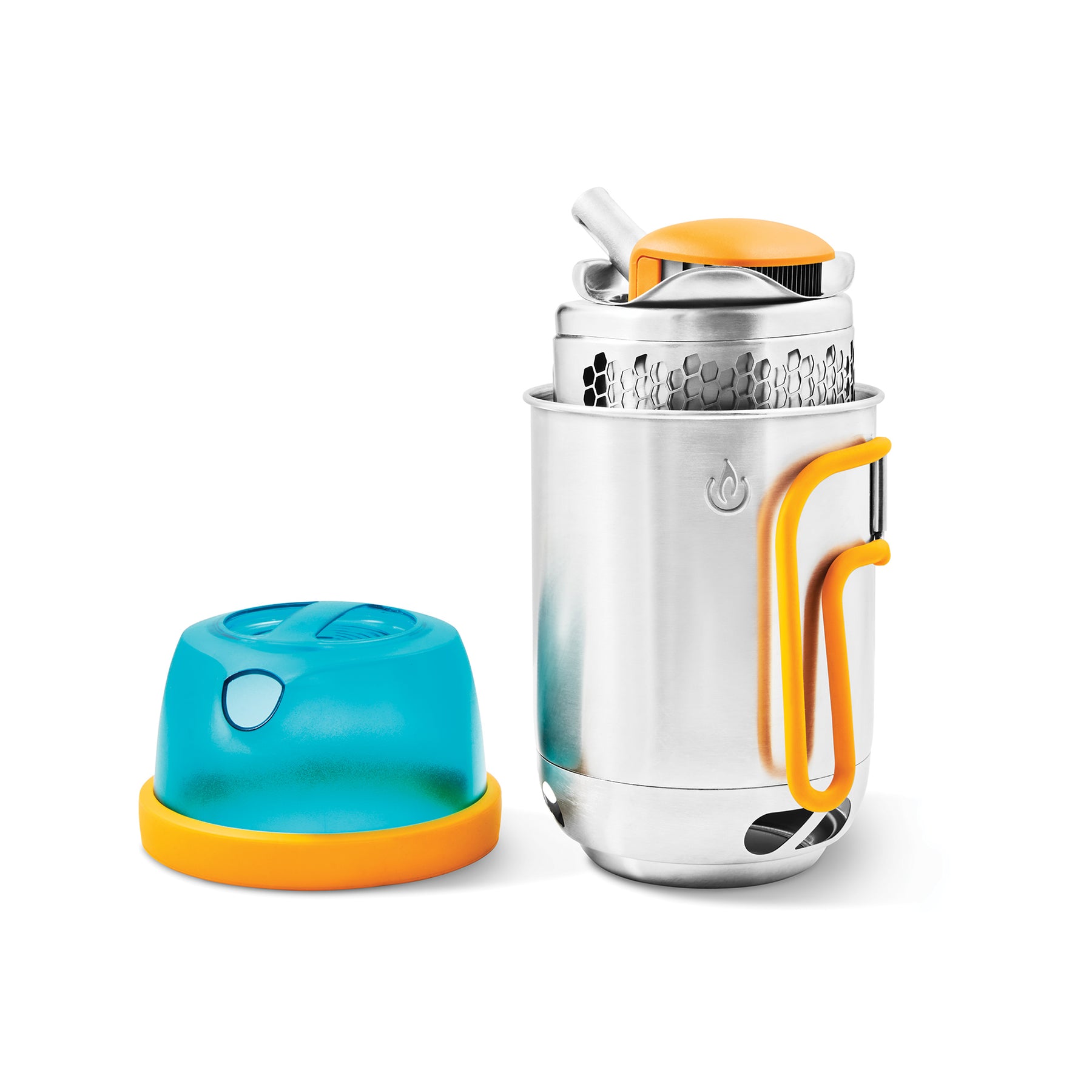 Wiolite Campstove fits in the coffee pot