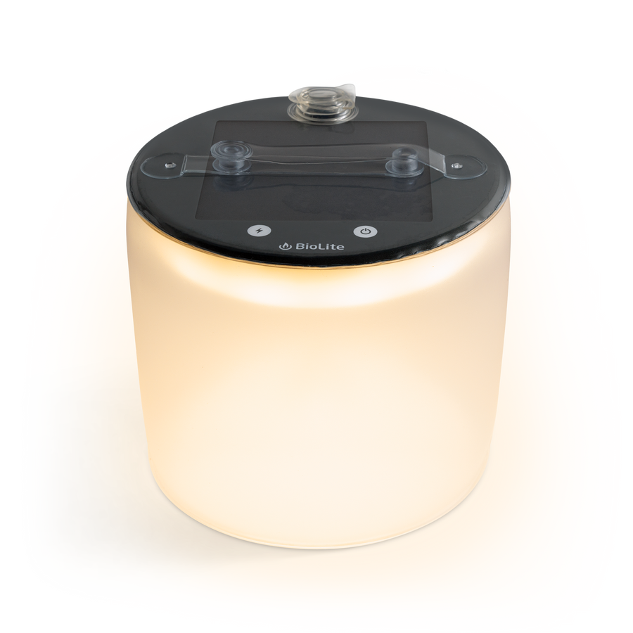 Luci Charge 360 solar lantern with 360 lumens and built-in 4,000 mAh battery