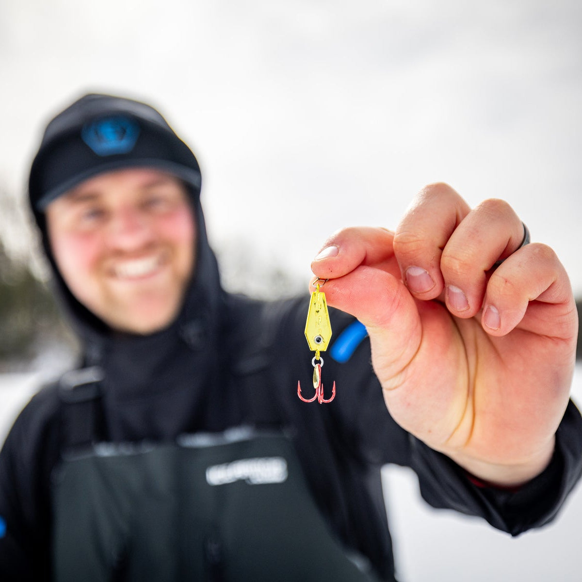 Clam Diamond Drop Tungsten Spoon 3-pack for ice fishing