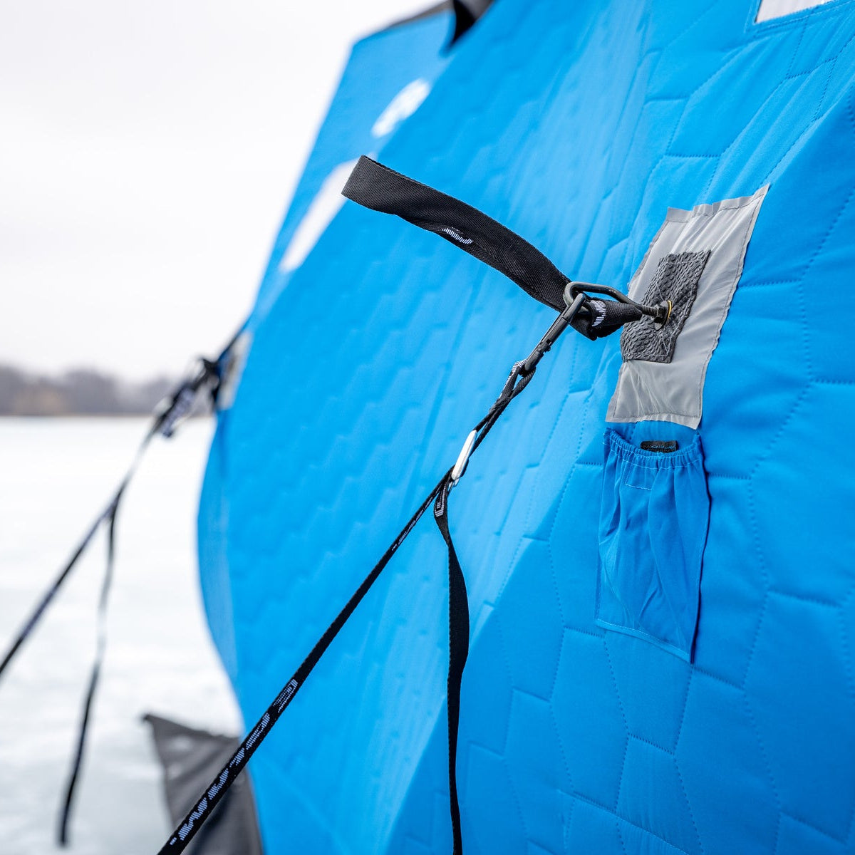 Clam X-800 ice shelter with dual entry doors