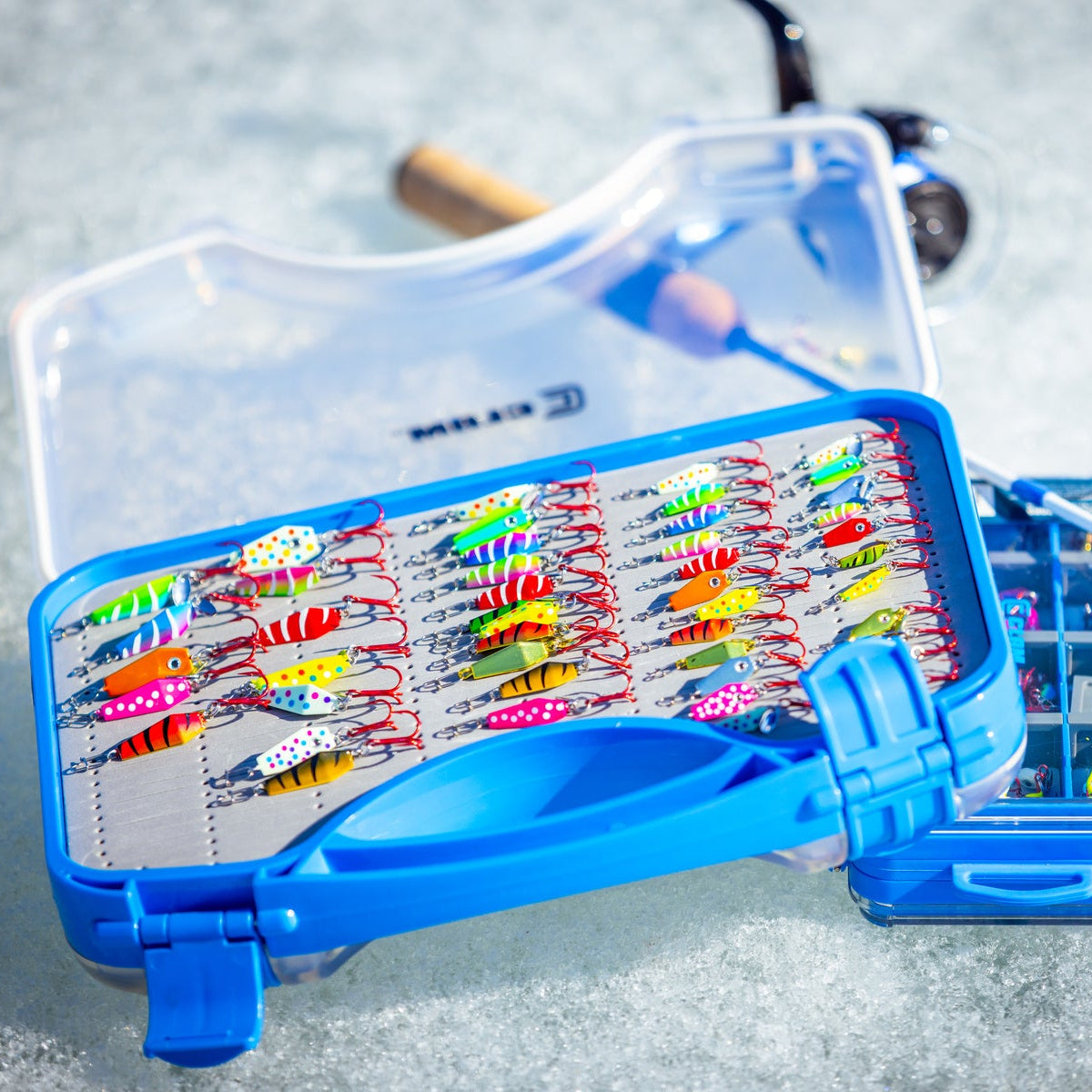 Clam Diamond Drop Tungsten Spoon for live sonar ice fishing