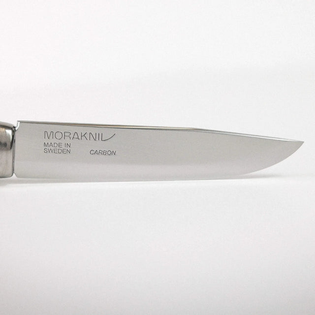 77 mm carbon steel blade on Morakniv Classic 1/0 craft knife