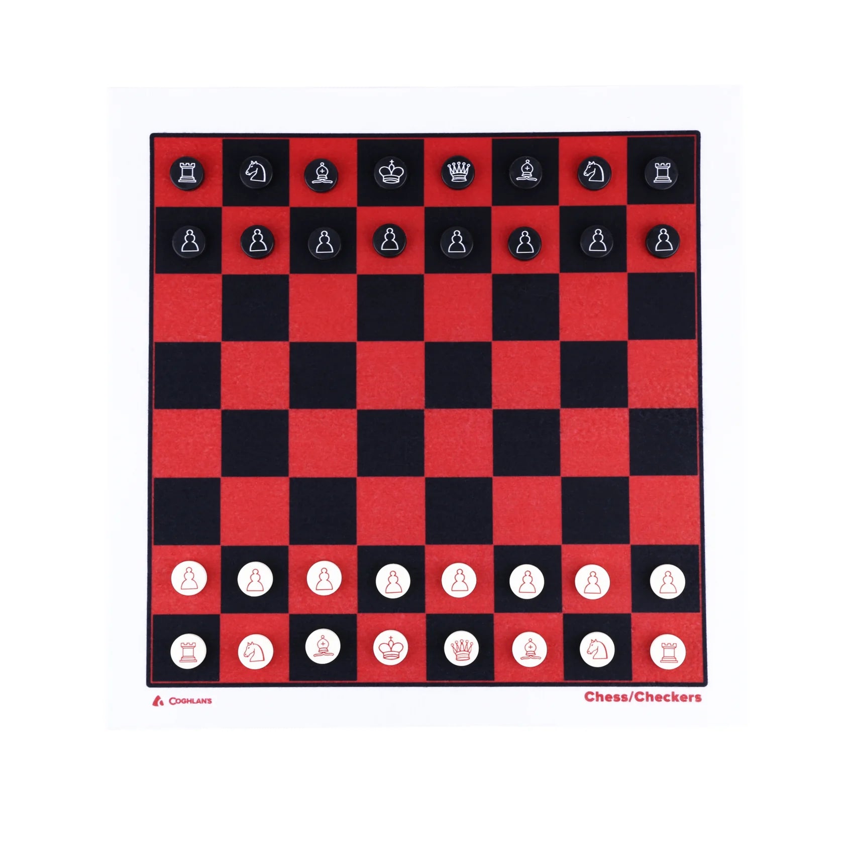 Travel game roll with chess checkers and ludo portable outdoor game set