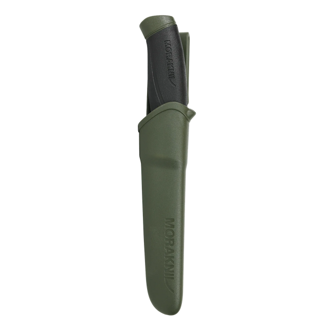 Morakniv Companion (S) green outdoor knife with Swedish stainless steel blade and ergonomic soft-grip handle