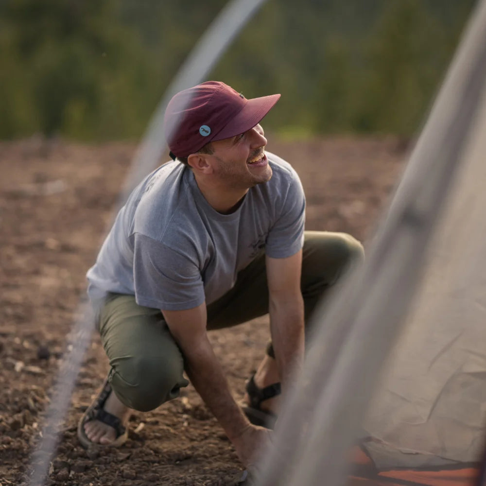 Tent floor dimensions of 100 x 86 inches with 65-inch peak height