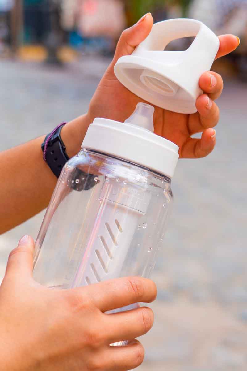 Water filter bottle cap