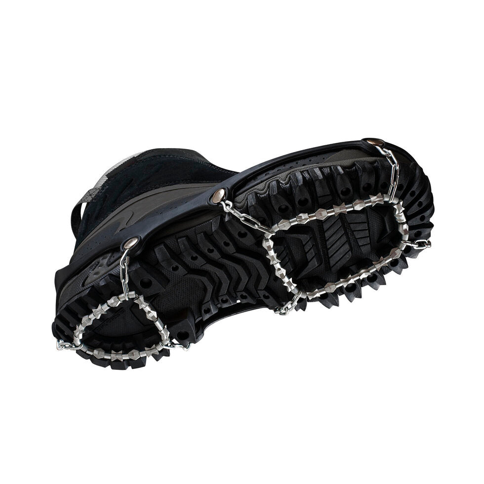 Low-profile winter ice cleats for boots and shoes