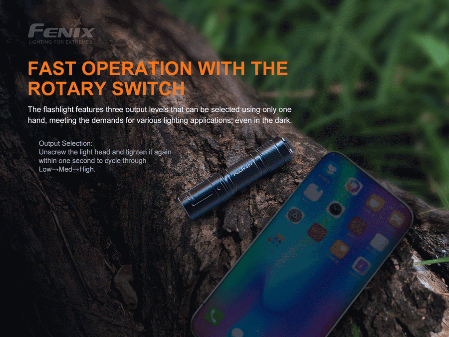 Fenix E01 V2.0 ultra compact everyday carry flashlight
