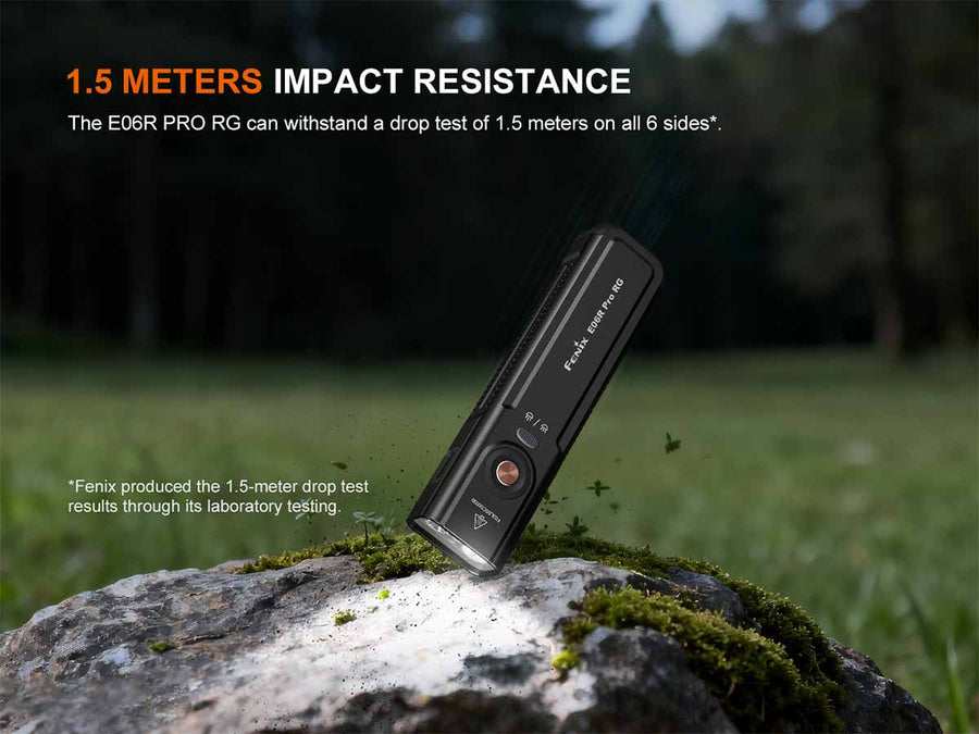 Fenix E06R PRO RG Flashlight with USB-C Charging Port and Lanyard
