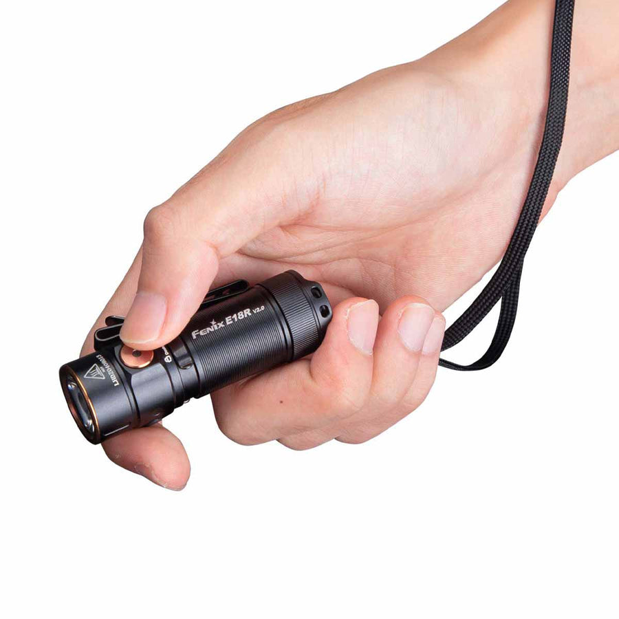 Fenix E18R V2.0 flashlight with magnetic tail