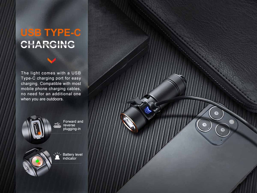 Fenix E18R V2.0 waterproof EDC flashlight