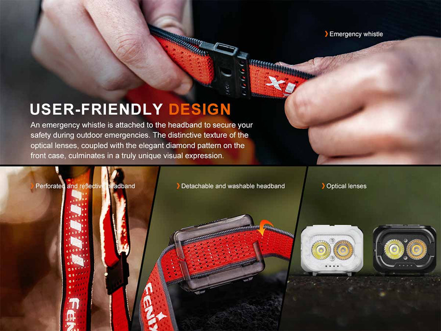 Fenix HL18R-T V2.0 Outdoor Headlamp with Lockout Switch to Prevent Accidental Activation