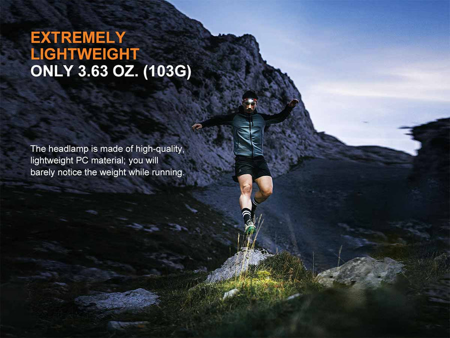 Fenix HL18R-T V2.0 Running Headlamp with Rotary Dial Headband Adjustment
