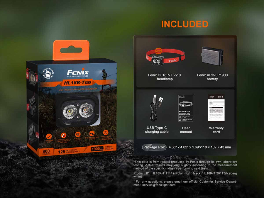 Fenix HL18R-T V2.0 Headlamp Operational Demonstration and Features Video