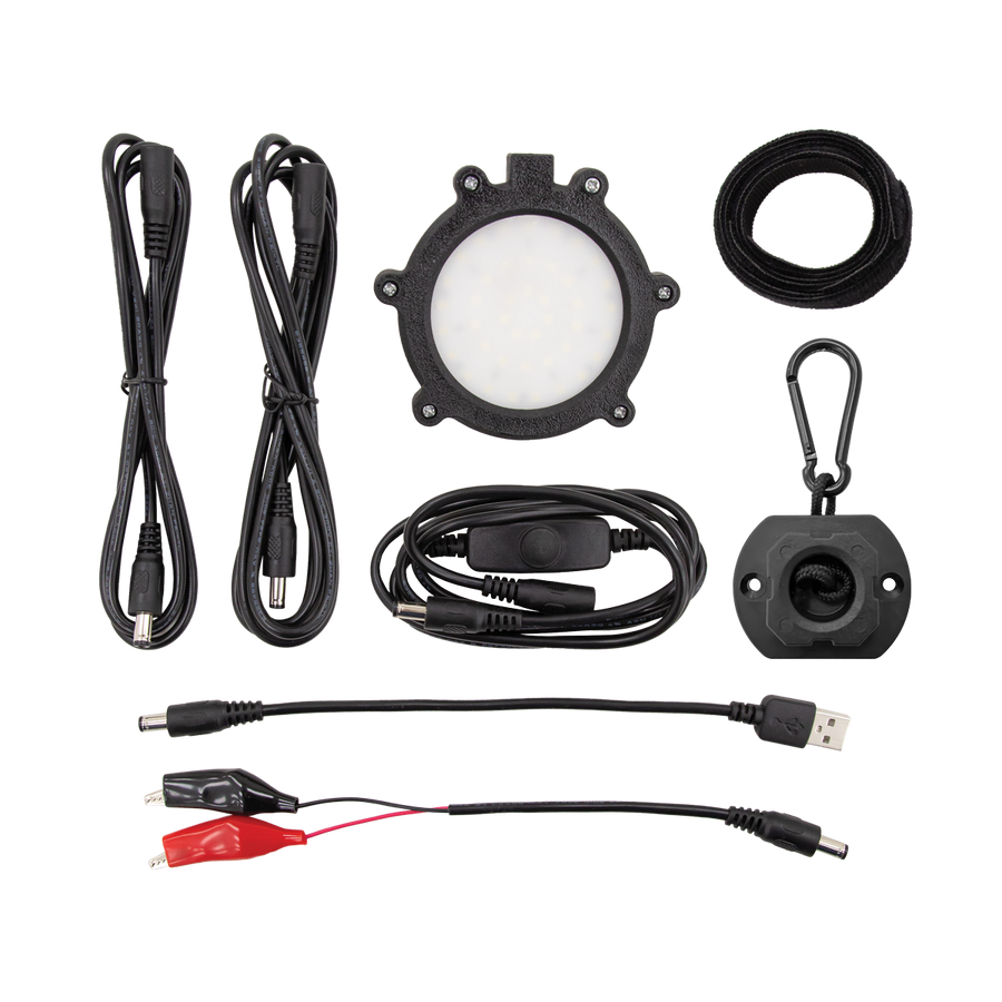 Gazelle Connect Light Kit LED tent light with mounting base and cables