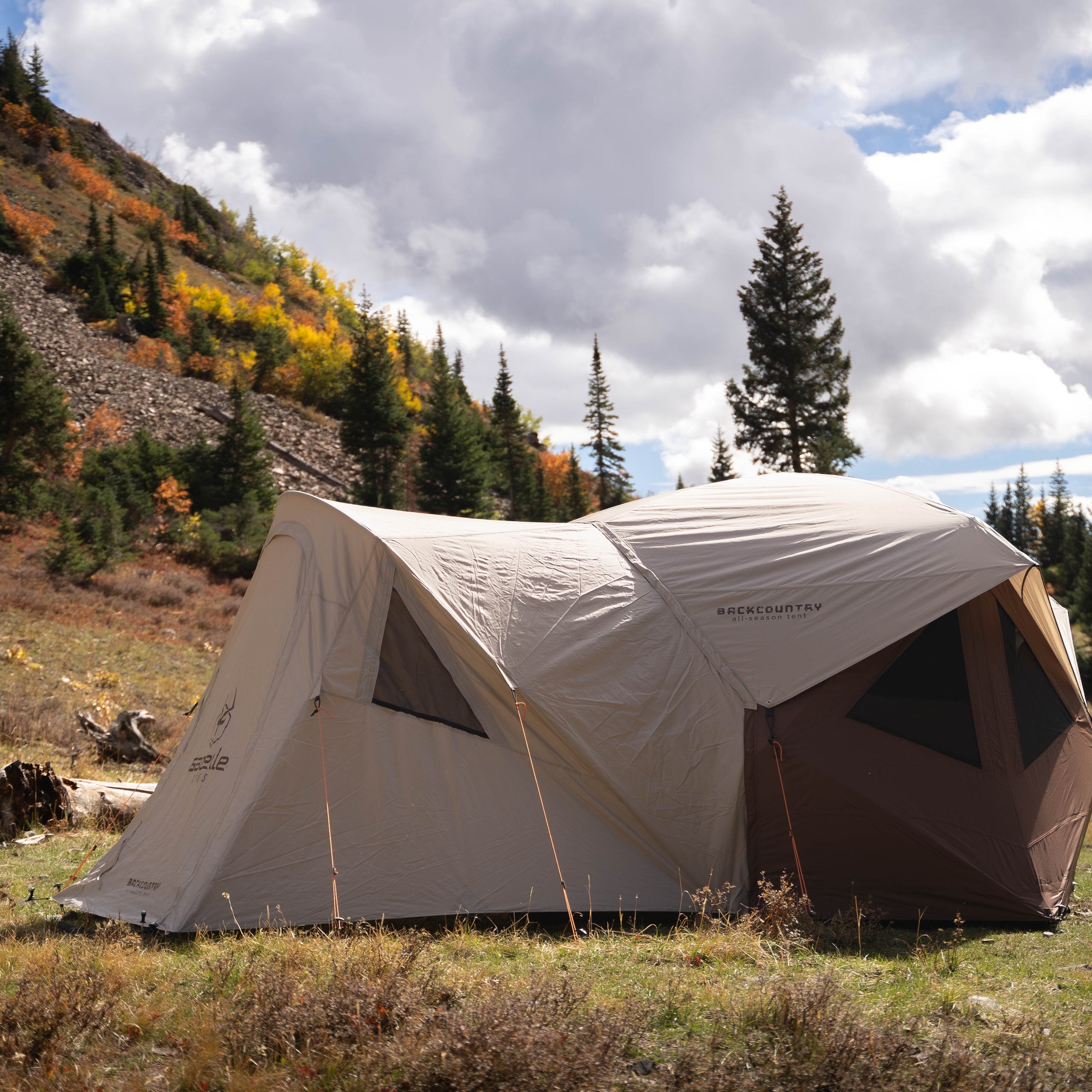 Gazelle Backcountry T5 vestibule adding covered entry space