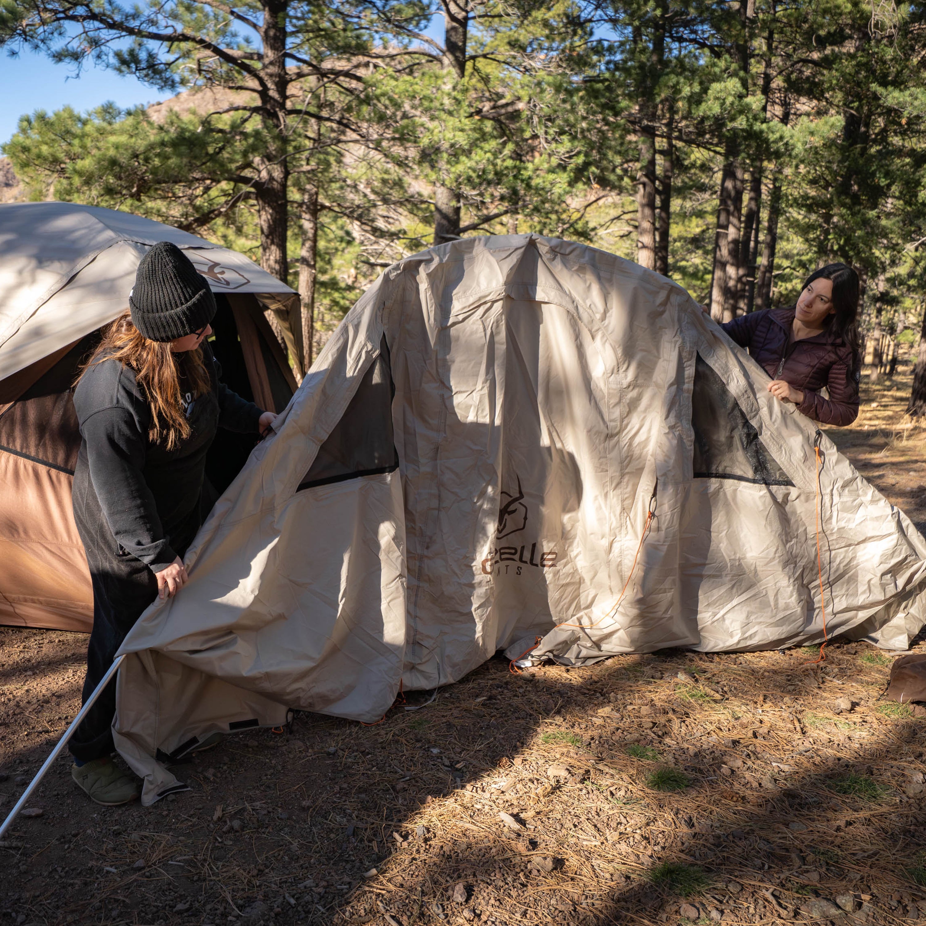 Exterior view of Gazelle Backcountry T5 vestibule enclosure