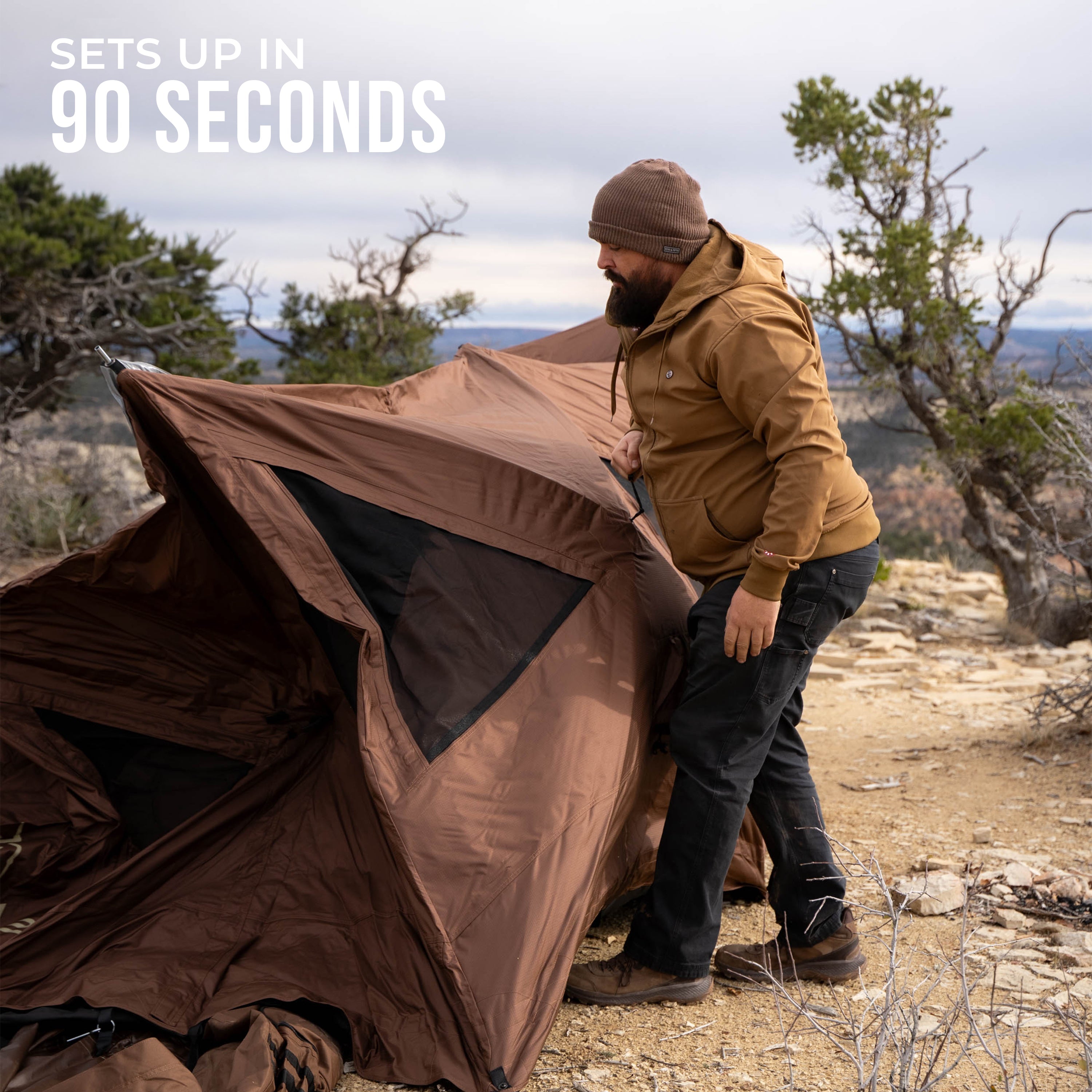 Exterior view of Gazelle Backcountry T10 all-season tent