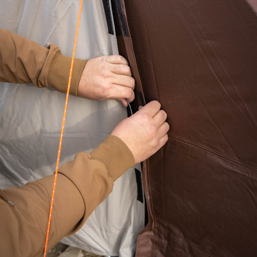 Gazelle Backcountry T10 vestibule with zippered front entry