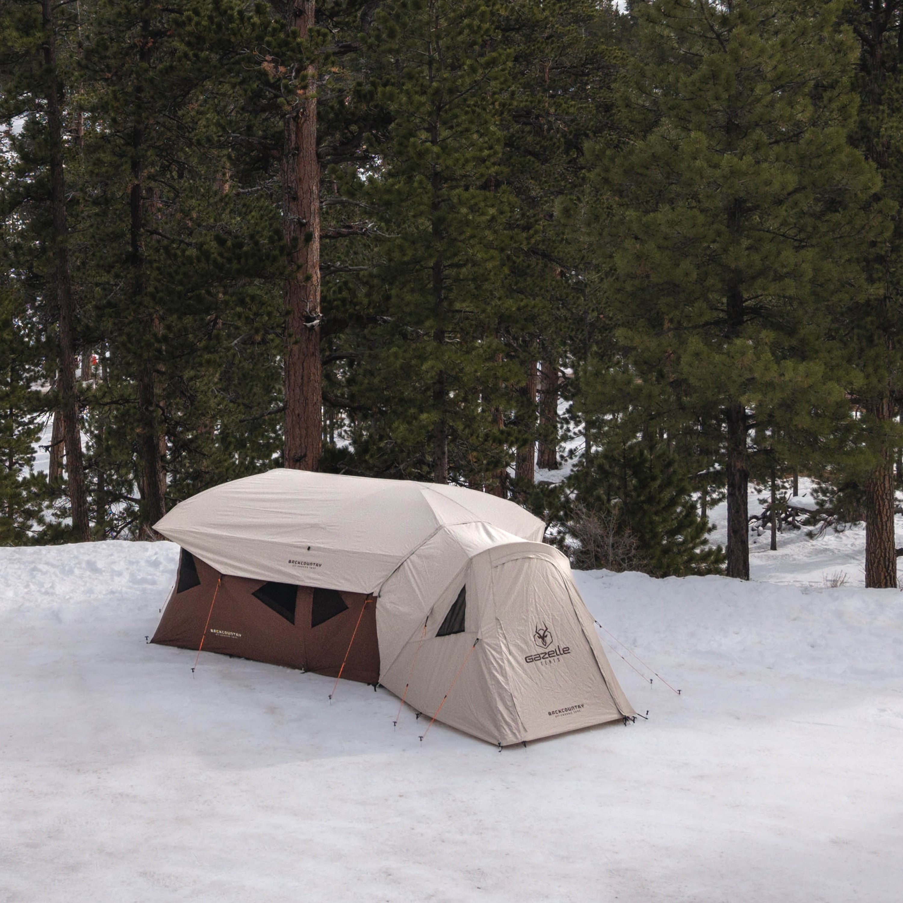 Gazelle Backcountry T10 vestibule adding enclosed entry space