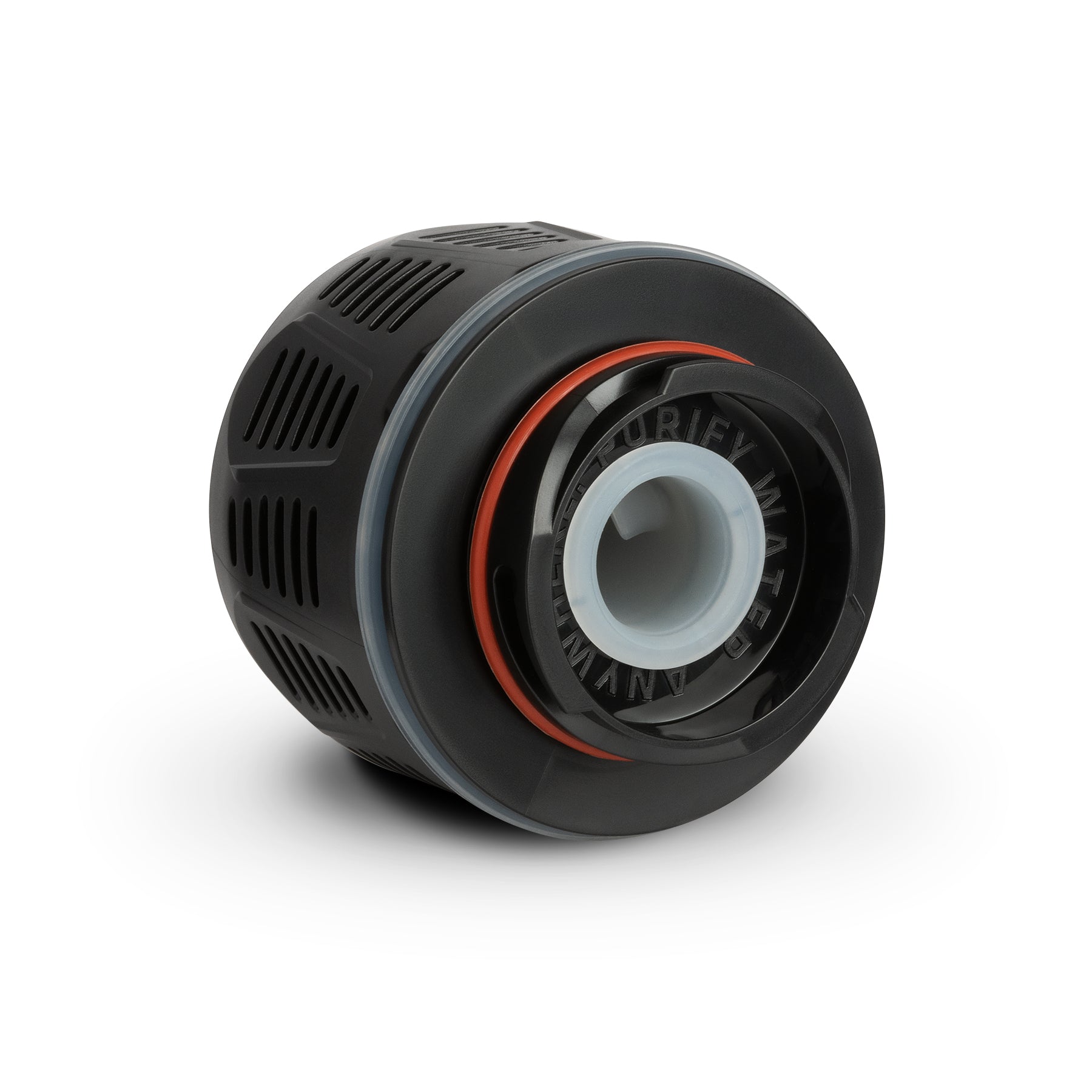 Side-by-side comparison of 1st and 2nd generation GeoPress® cartridges, highlighting horizontal flow channels in the 2nd generation.