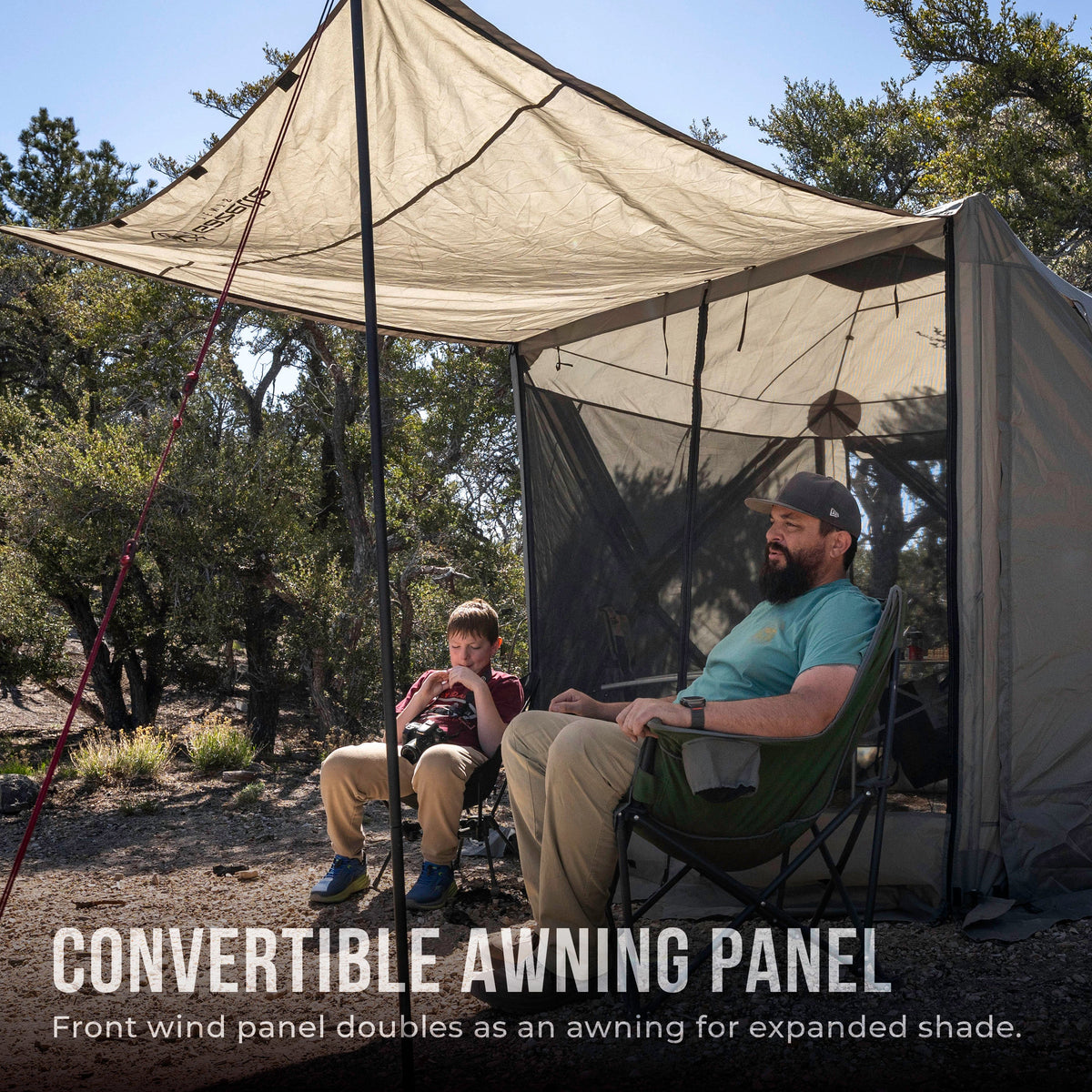 Gazelle G4 Deluxe portable gazebo showing pre-assembled hub design