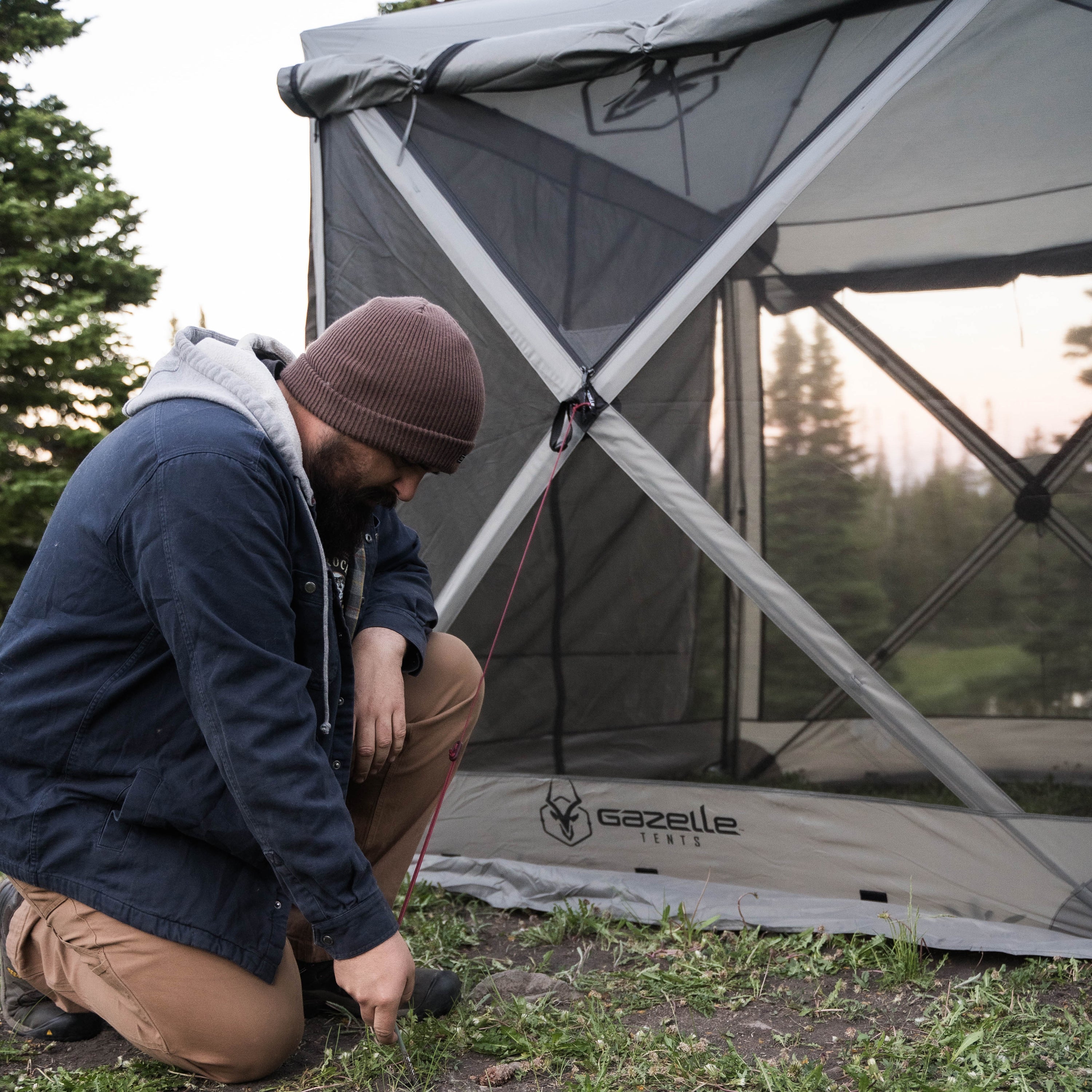 Gazelle Tandem 10-person gazebo with quick hub-style setup