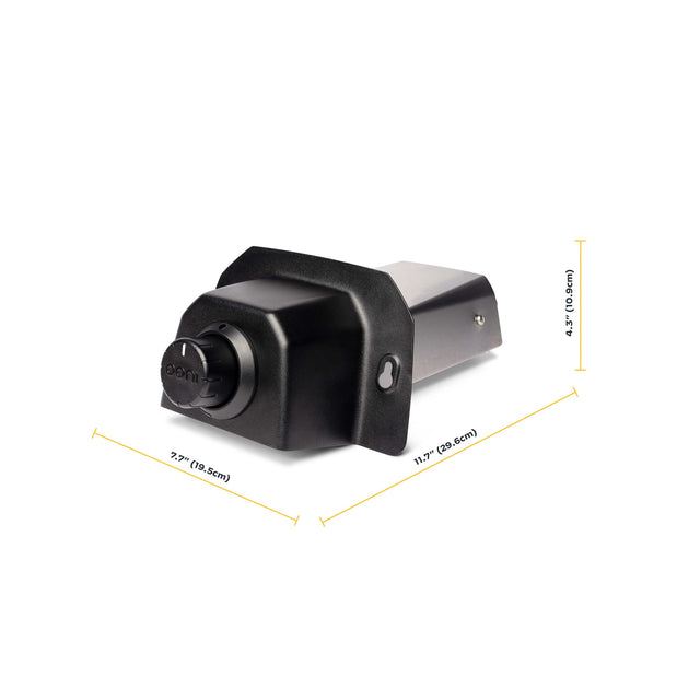 Durable carbon steel and stainless steel gas burner attachment for pizza oven