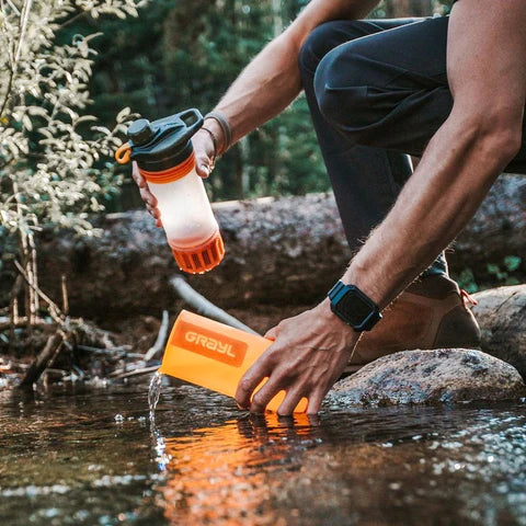 Grayl GeoPress Purifier Bottle with Water Filter - 710ml