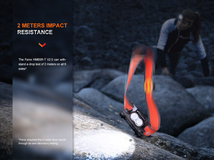 Detailed view of the Fenix SPORT fit headband with rotary dial adjustment and built-in emergency whistle