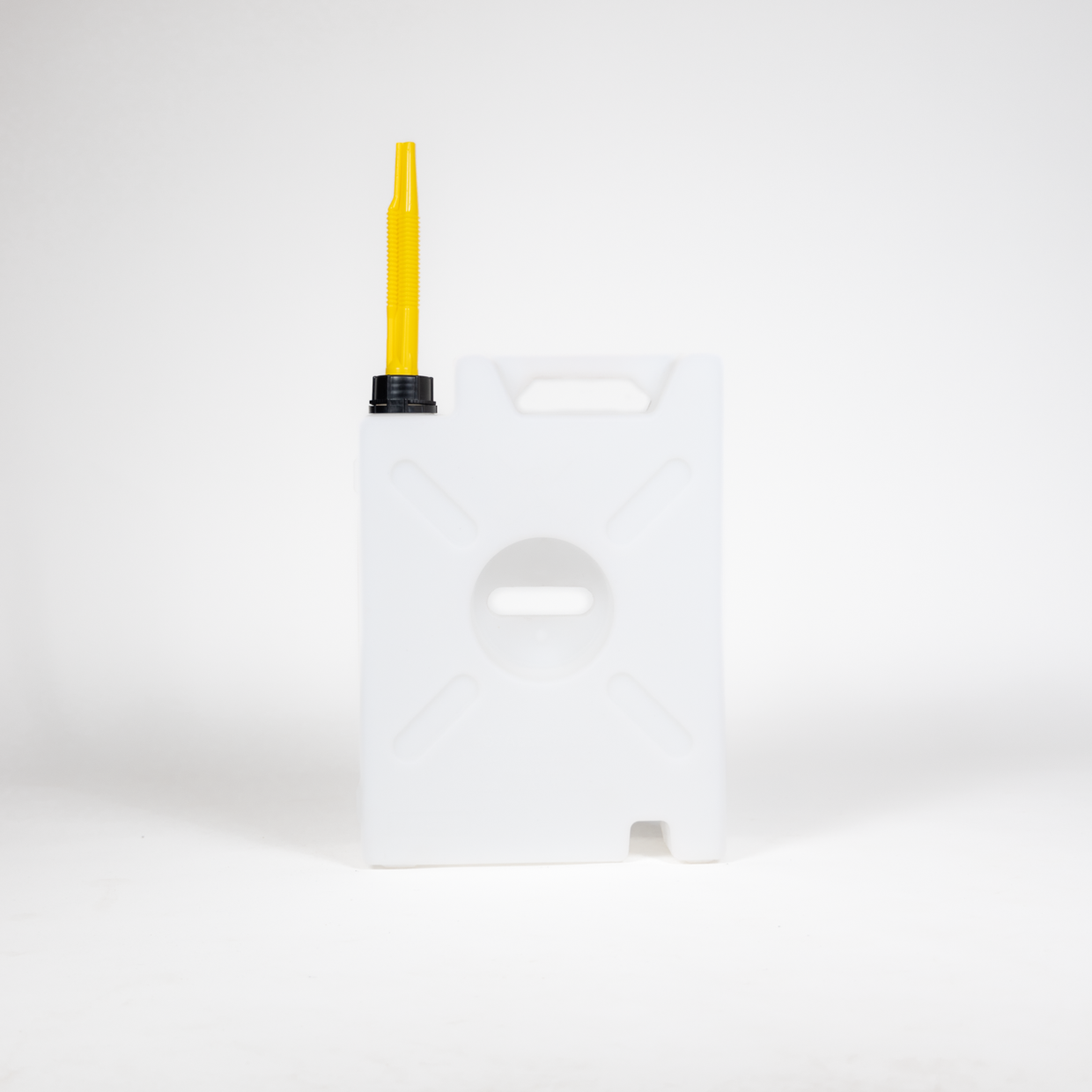 Leak-proof black RotopaX 5-gallon water container with jerry can compatibility

