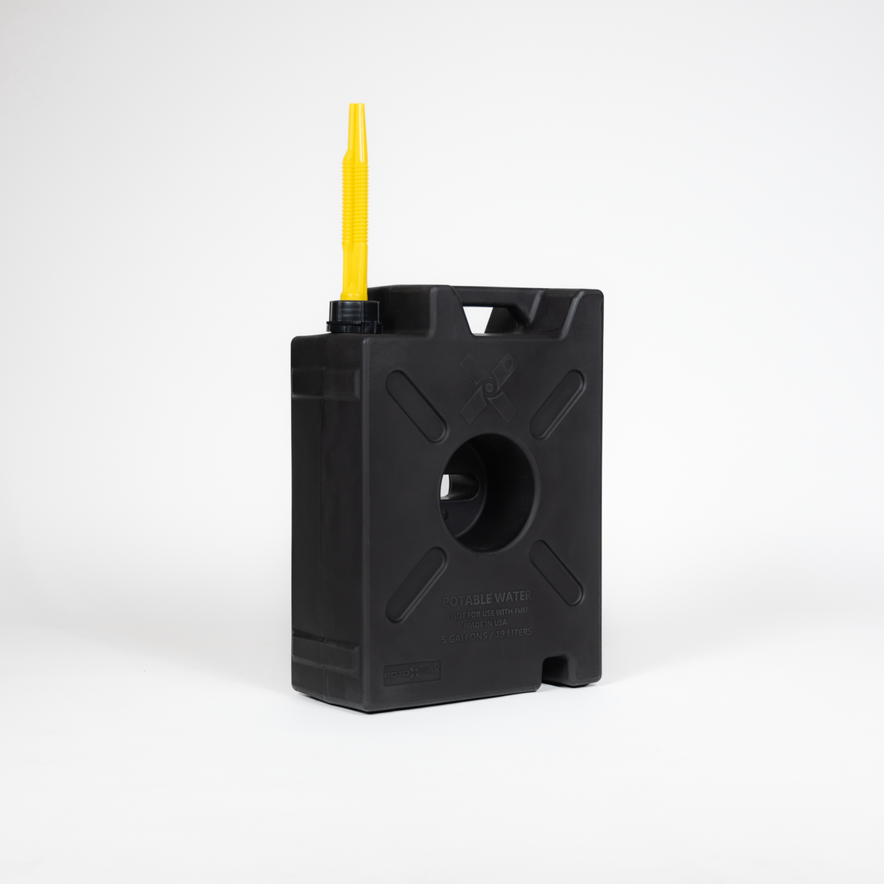 RotopaX tan 5-gallon container with self-venting spout and spigot upgrade option

