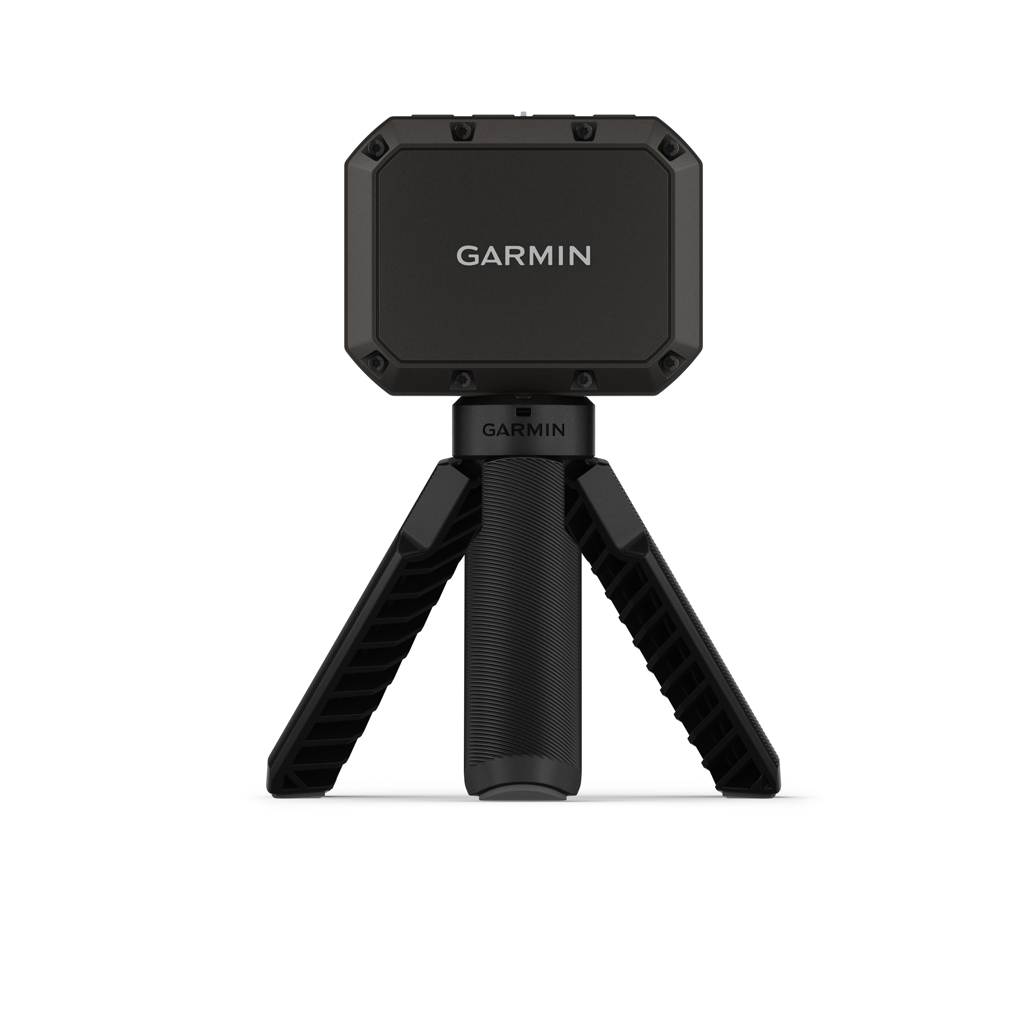 Garmin Xero C2 chronograph displaying muzzle velocity data on monochrome screen