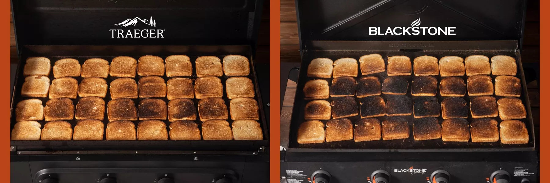 Pancakes cooking evenly on the Traeger Irontop 2-Burner griddle with edge-to-edge heat