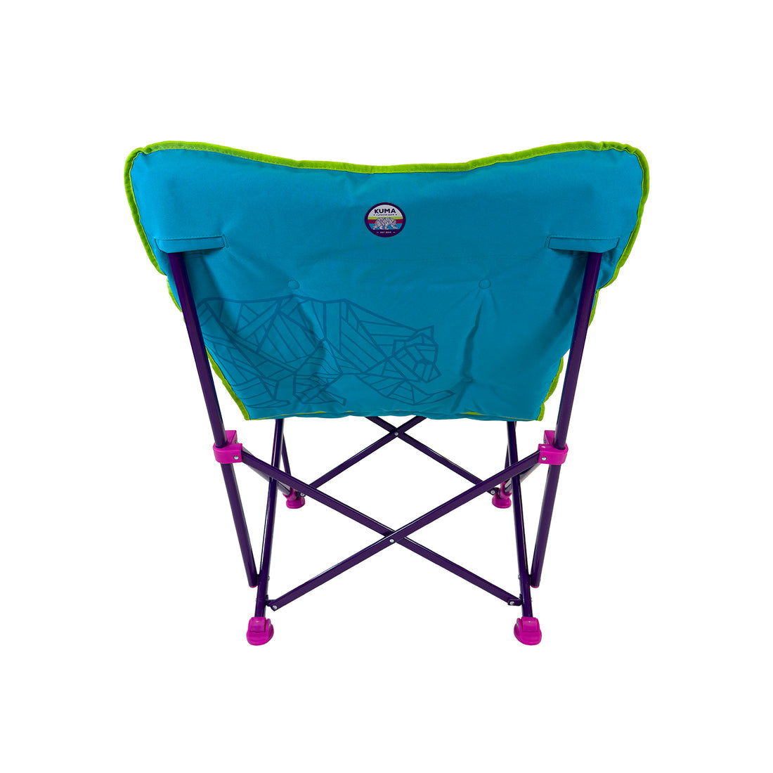 Kuma outdoor flip chair with Aurora design for camping, RVing, and outdoor events